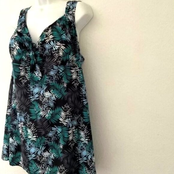 NEW TROPICAL PLUS TANKINI SWIMSUIT TOP - Picture 5 of 9